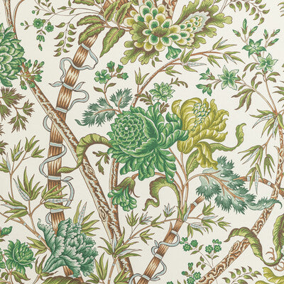 BRUNSCHWIG & FILS P8022100.333.0 LUBERON GREEN/LEAF Wallpaper - Eade's Wallpaper