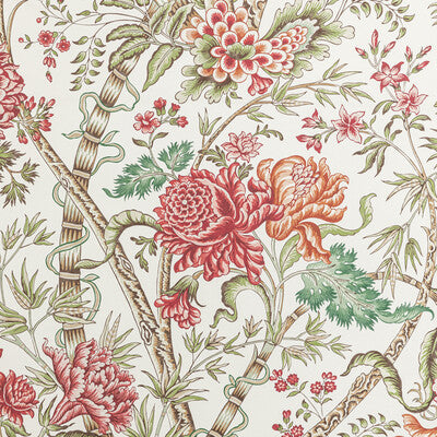 BRUNSCHWIG & FILS P8022100.73.0 LUBERON BERRY/LEAF Wallpaper - Eade's Wallpaper