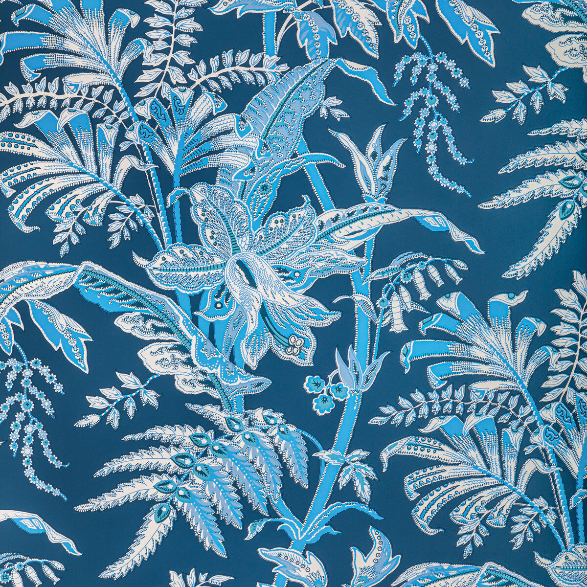 BRUNSCHWIG & FILS P8022104.550.0 SEYCHELLES NAVY Wallpaper - Eade's Wallpaper