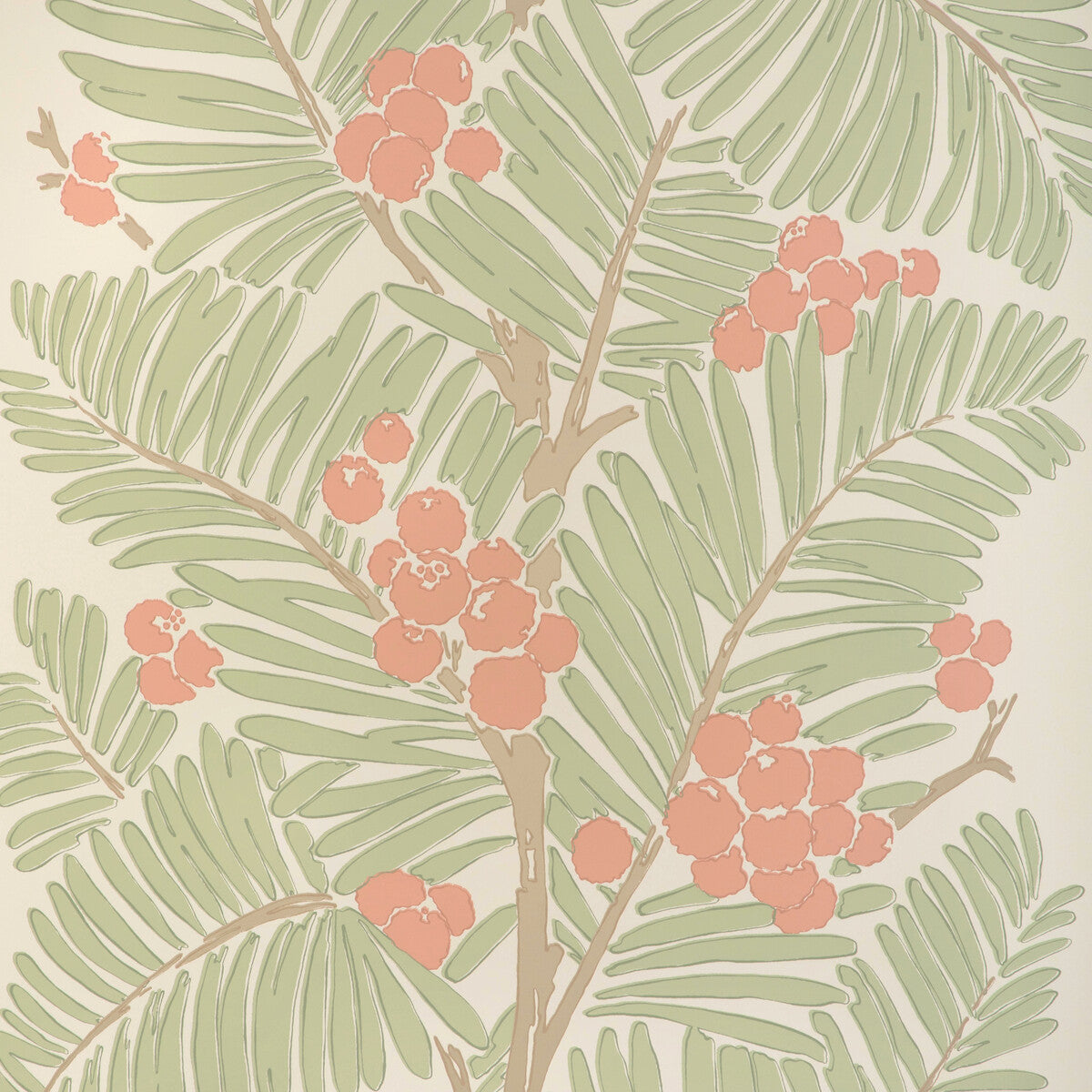 BRUNSCHWIG & FILS P8022108.319.0 PALMAR SPICE Wallpaper - Eade's Wallpaper