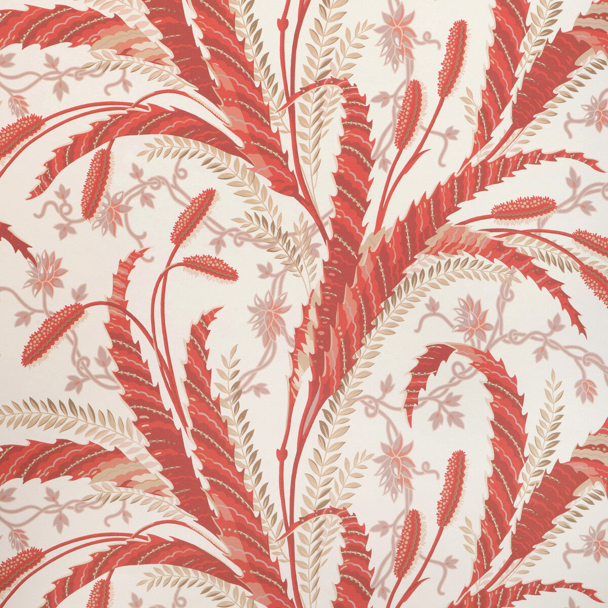 BRUNSCHWIG & FILS P8023101.19.0 VERNAY RED Wallpaper - Eade's Wallpaper