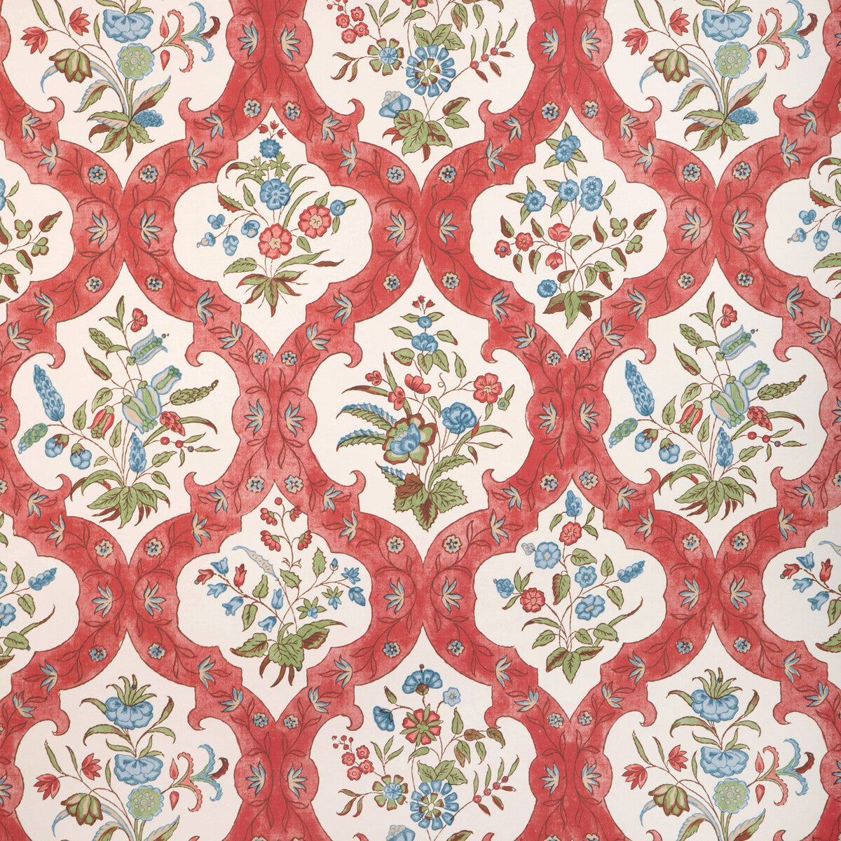 BRUNSCHWIG & FILS P8023102.195.0 VENTOUX RED/BLUE Wallpaper - Eade's Wallpaper