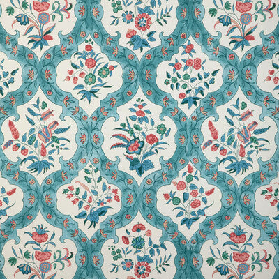BRUNSCHWIG & FILS P8023102.353.0 VENTOUX TEAL/ROSE Wallpaper - Eade's Wallpaper
