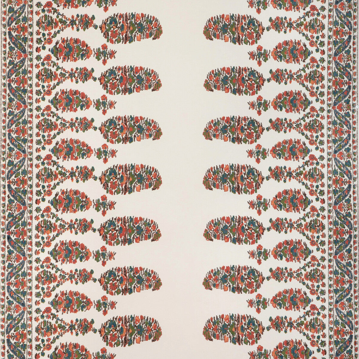BRUNSCHWIG & FILS P8023104.512.0 VISAN SKY/CORAL Wallpaper - Eade's Wallpaper
