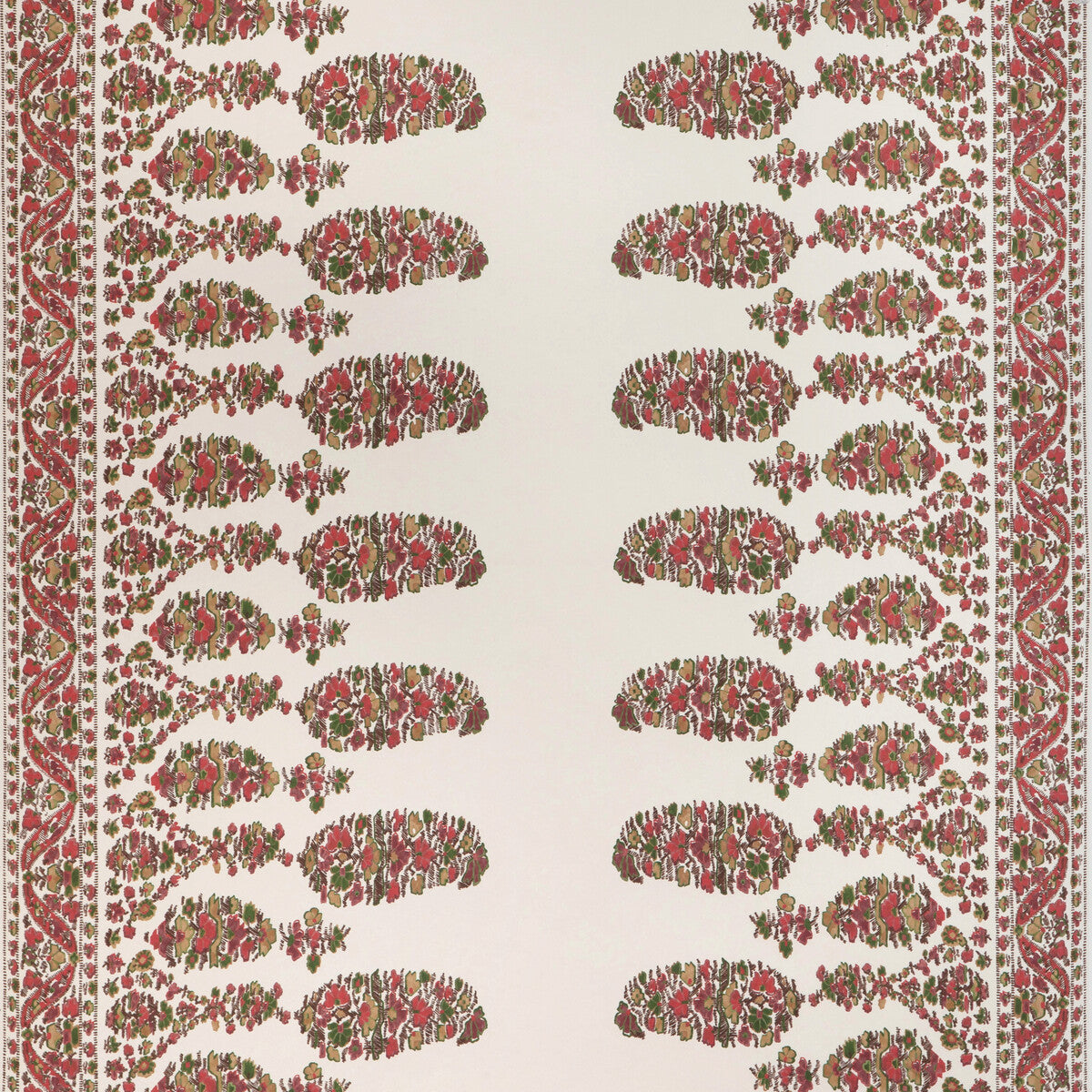 BRUNSCHWIG & FILS P8023104.73.0 VISAN ROSE/LEAF Wallpaper - Eade's Wallpaper