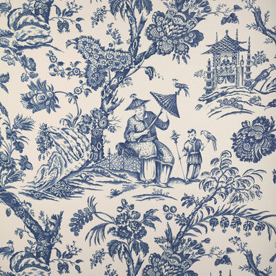 BRUNSCHWIG & FILS P8023106.50.0 MARCEL NAVY Wallpaper - Eade's Wallpaper