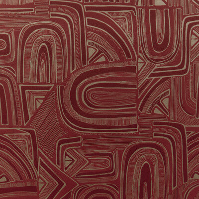 BRUNSCHWIG & FILS P8023113.19.0 TIMBRE GARNET Wallpaper - Eade's Wallpaper