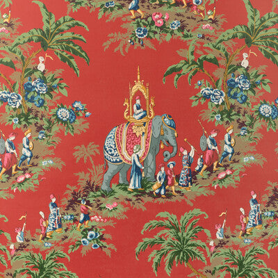 BRUNSCHWIG & FILS P8024103.19.0 BEAUPORT PROMENADE RED Wallpaper - Eade's Wallpaper