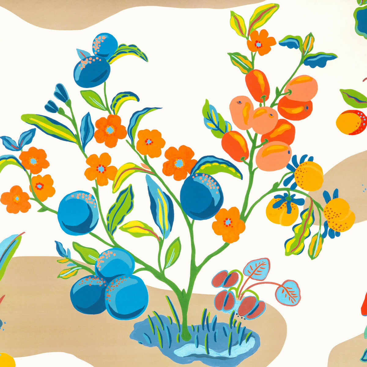 BRUNSCHWIG & FILS P8024108.195.0 POMELO MULTI Wallpaper - Eade's Wallpaper