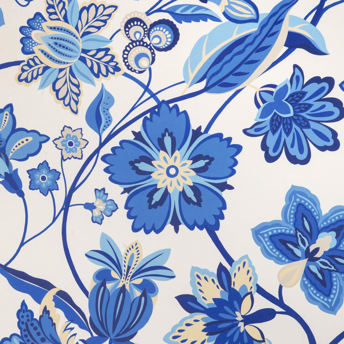 BRUNSCHWIG & FILS P8024110.55.0 BOTANIQUE BLUE Wallpaper - Eade's Wallpaper