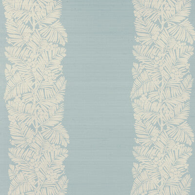 BRUNSCHWIG & FILS P8024114.13.0 PALMAR SISAL AQUA Wallpaper - Eade's Wallpaper