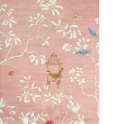 BRUNSCHWIG & FILS JARDIN YILI MURAL P8026104.7.0 in BLUSH Mu