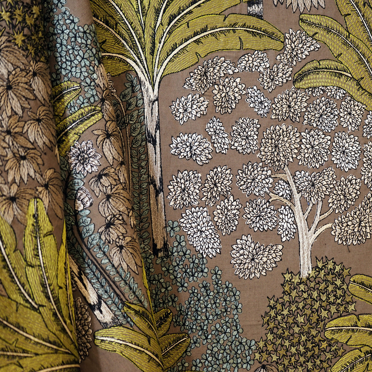 JF Studio 75-SJ101 PALM Fabric - Eade's Wallpaper & Fabric