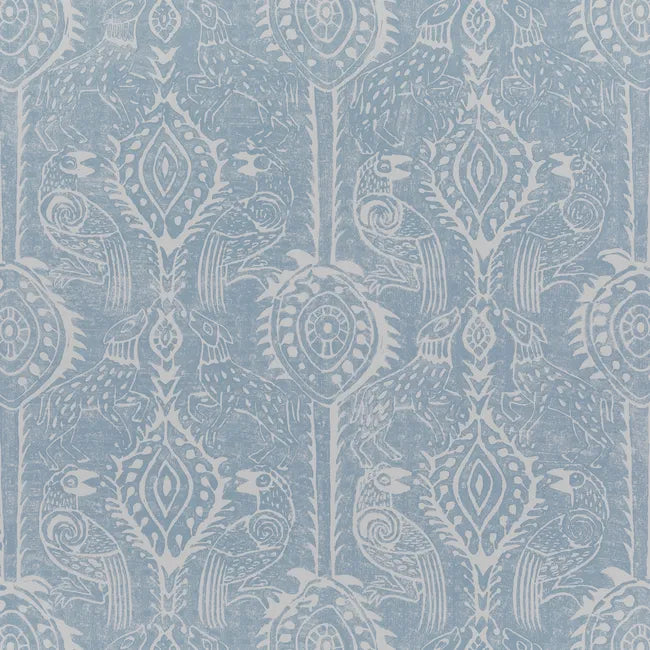 LEE JOFA PBFC-3500.15.0 BEASTIES BLUE Wallpaper