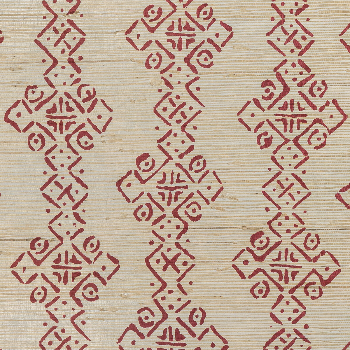 LEE JOFA PBFC-3529.717.0 MALI GRASSCLOTH RUBY Wallpaper - Eade's Wallpaper