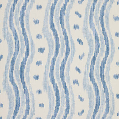 LEE JOFA PBFC-3531.155.0 IKAT STRIPE WP AZURE Wallpaper - Eade's Wallpaper