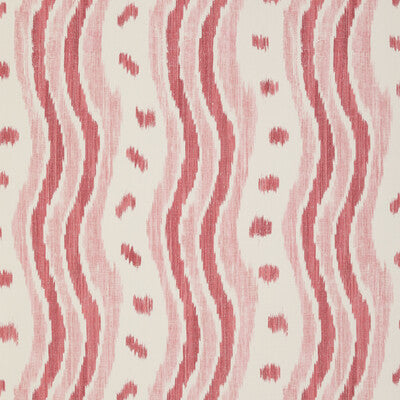 LEE JOFA PBFC-3531.917.0 IKAT STRIPE WP CORAL Wallpaper - Eade's Wallpaper