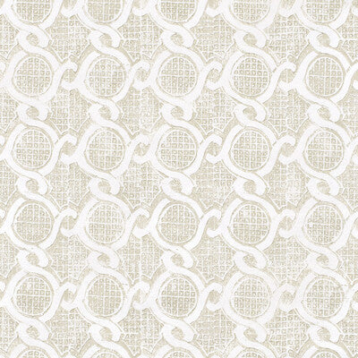 LEE JOFA PBFC-3533.16.0 CHAIN WALLPAPER SAND Fabric - BLITHFIELD LEIGHTON