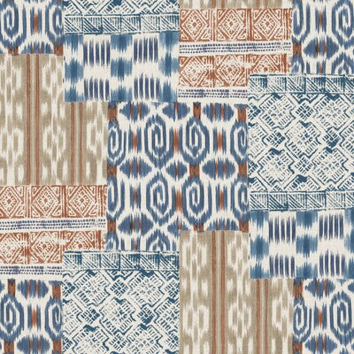 PURE EDIT KANTHA PEF100026.524.0 in INDIGO Wallpaper - THE P