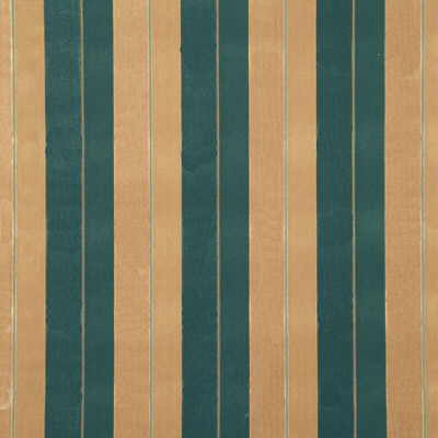 PARKERTEX PF50020.685.0 MARCO STRIPE PETROL/CAM Fabric - Eade's Wallpaper