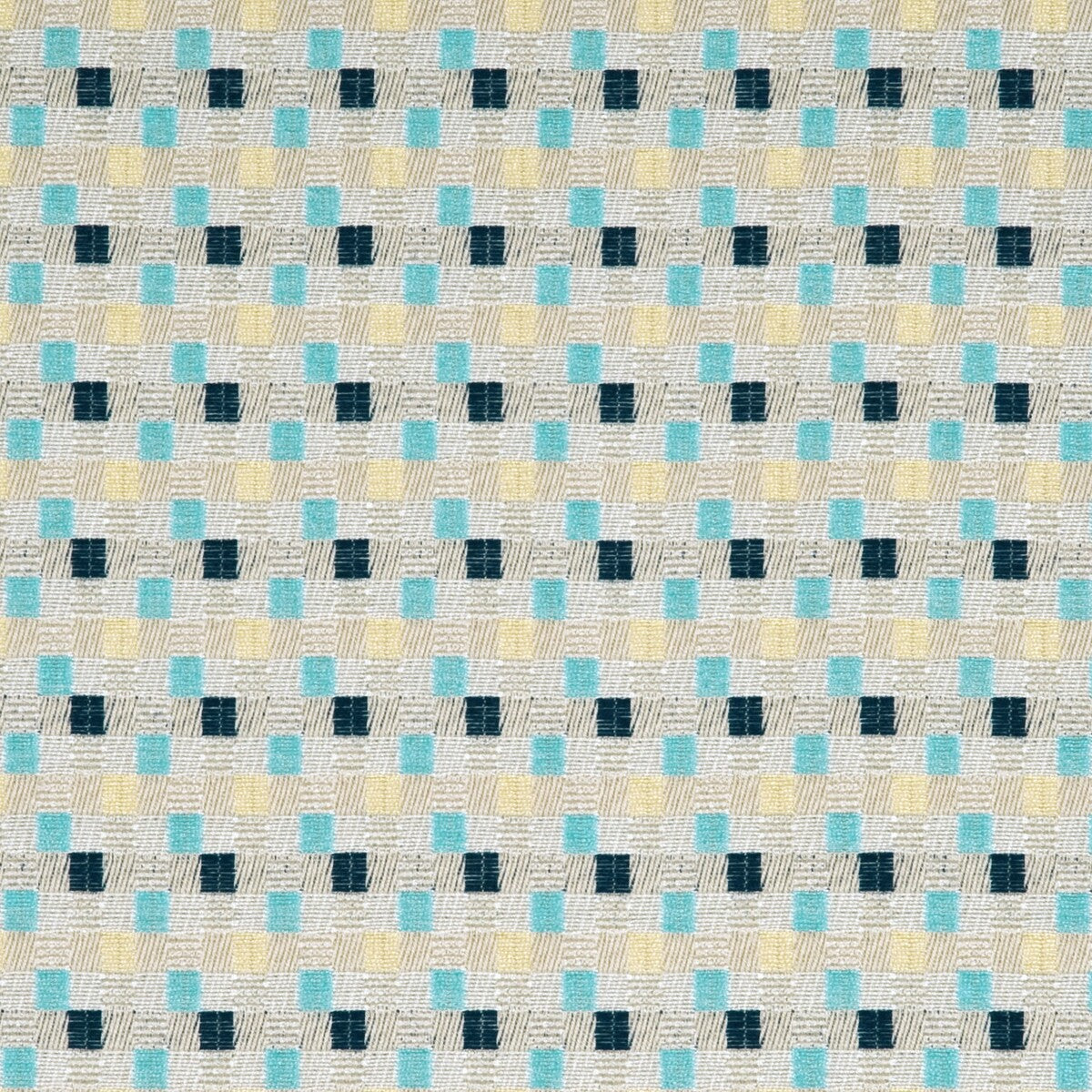 BAKER LIFESTYLE PF50347.4.0 SKANE AQUA/INDIGO/LINEN Fabric - Eade's Wallpaper
