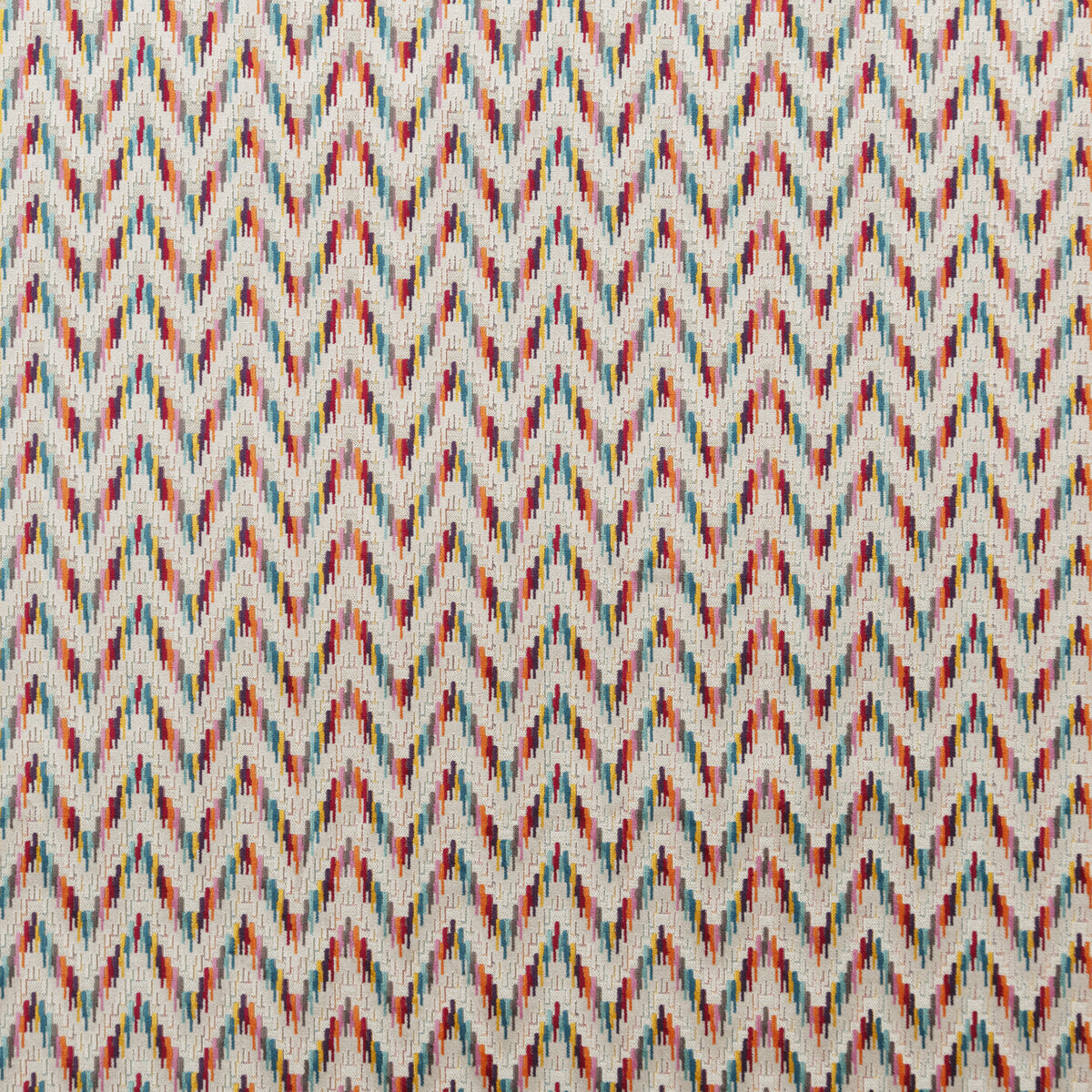 BAKER LIFESTYLE PF50426.1.0 CARNIVAL CHEVRON TUTTI FRUTTI Fabric - Eade's Wallpaper