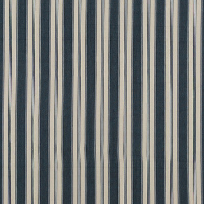 BAKER LIFESTYLE PF50430.2.0 TANGO TICKING INDIGO Fabric - Eade's Wallpaper