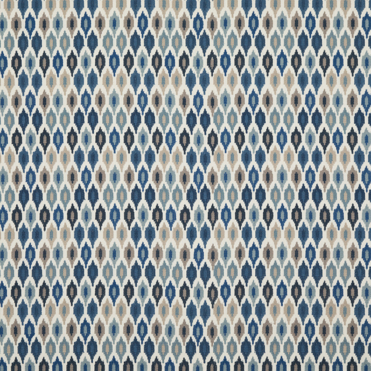 BAKER LIFESTYLE PF50446.1.0 MAZARA INDIGO Fabric - Eade's Wallpaper
