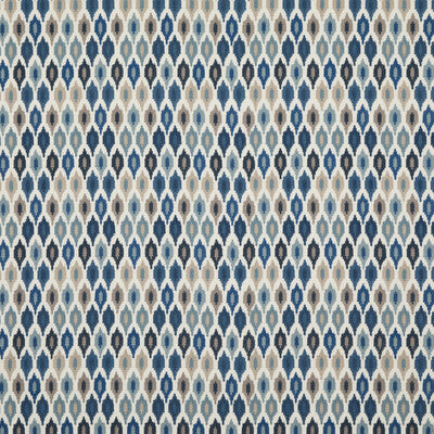 BAKER LIFESTYLE PF50446.1.0 MAZARA INDIGO Fabric - Eade's Wallpaper