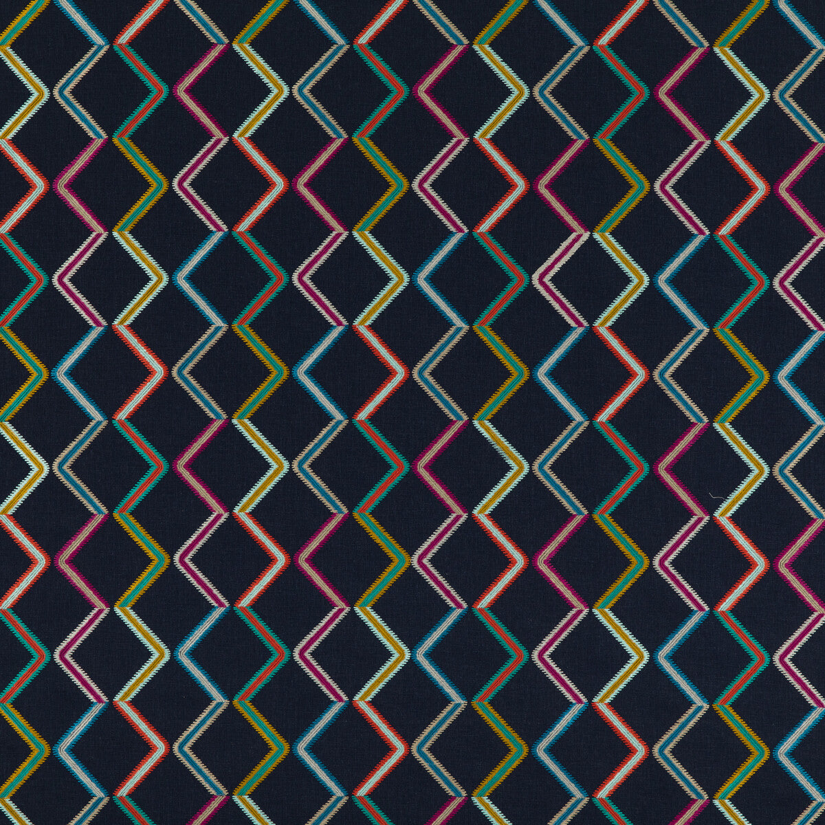 BAKER LIFESTYLE PF50464.2.0 DANZA INDIGO Fabric - Eade's Wallpaper