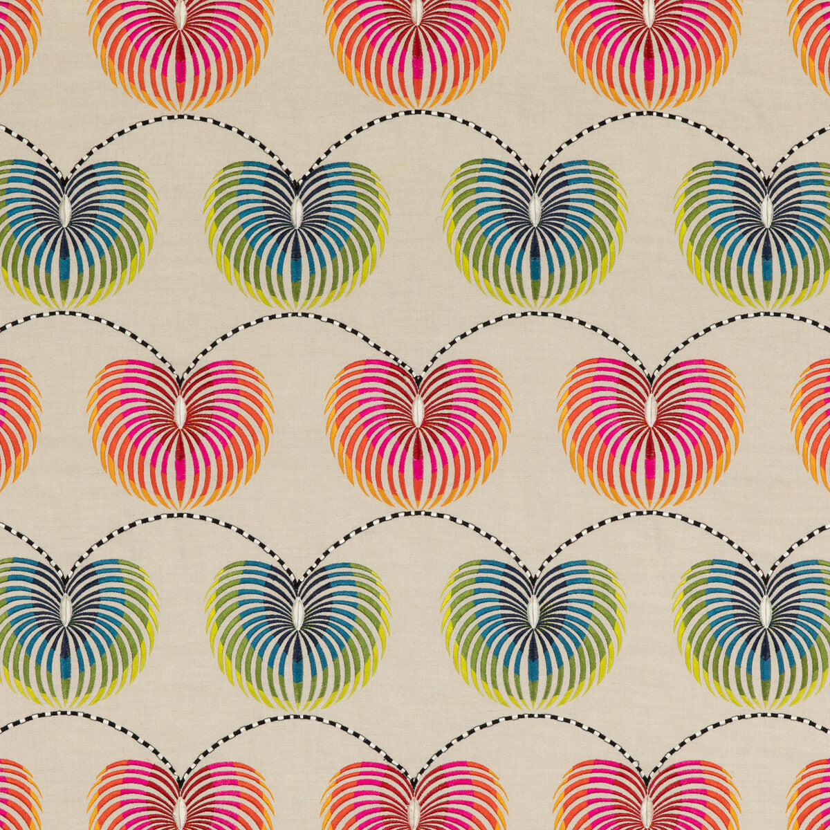 BAKER LIFESTYLE PF50469.1.0 LANTERNS TUTTI FRUTTI Fabric - Eade's Wallpaper