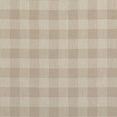 BAKER LIFESTYLE PF50490.140.0 BLOCK CHECK STONE Fabric - Eade's Wallpaper
