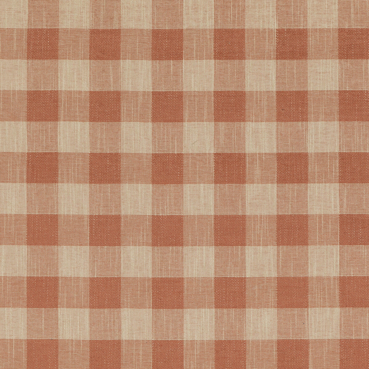 BAKER LIFESTYLE PF50490.330.0 BLOCK CHECK SPICE Fabric - Eade's Wallpaper