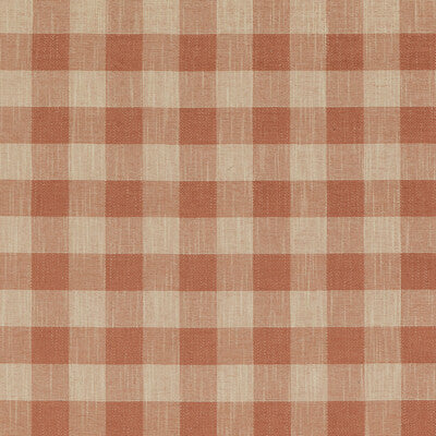 BAKER LIFESTYLE PF50490.330.0 BLOCK CHECK SPICE Fabric - Eade's Wallpaper