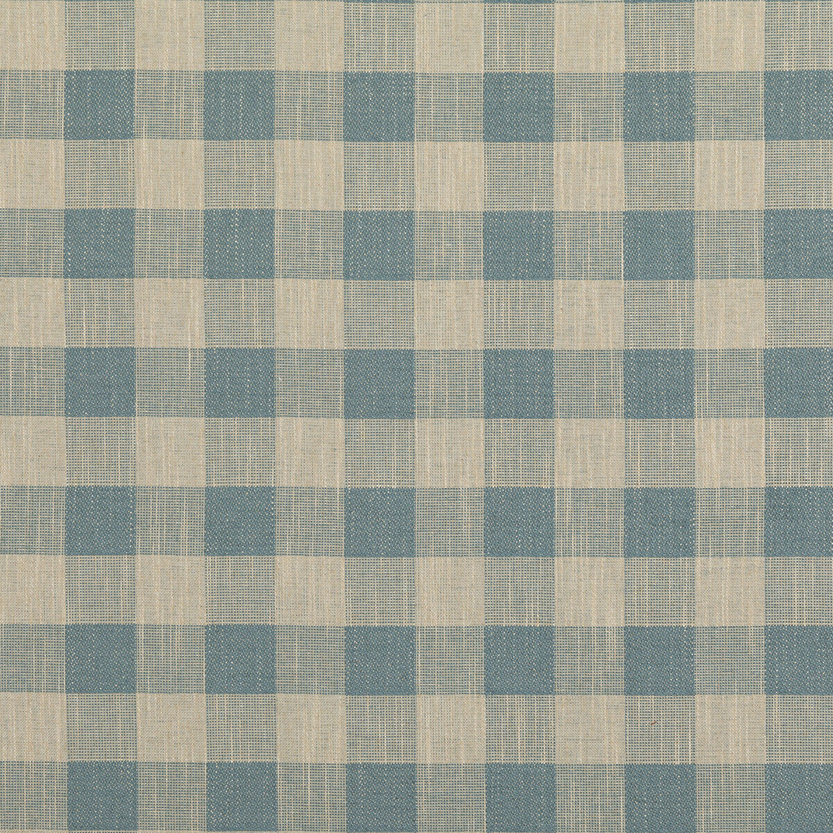 BAKER LIFESTYLE PF50490.605.0 BLOCK CHECK SOFT BLUE Fabric - Eade's Wallpaper