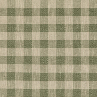 BAKER LIFESTYLE PF50490.735.0 BLOCK CHECK GREEN Fabric - Eade's Wallpaper