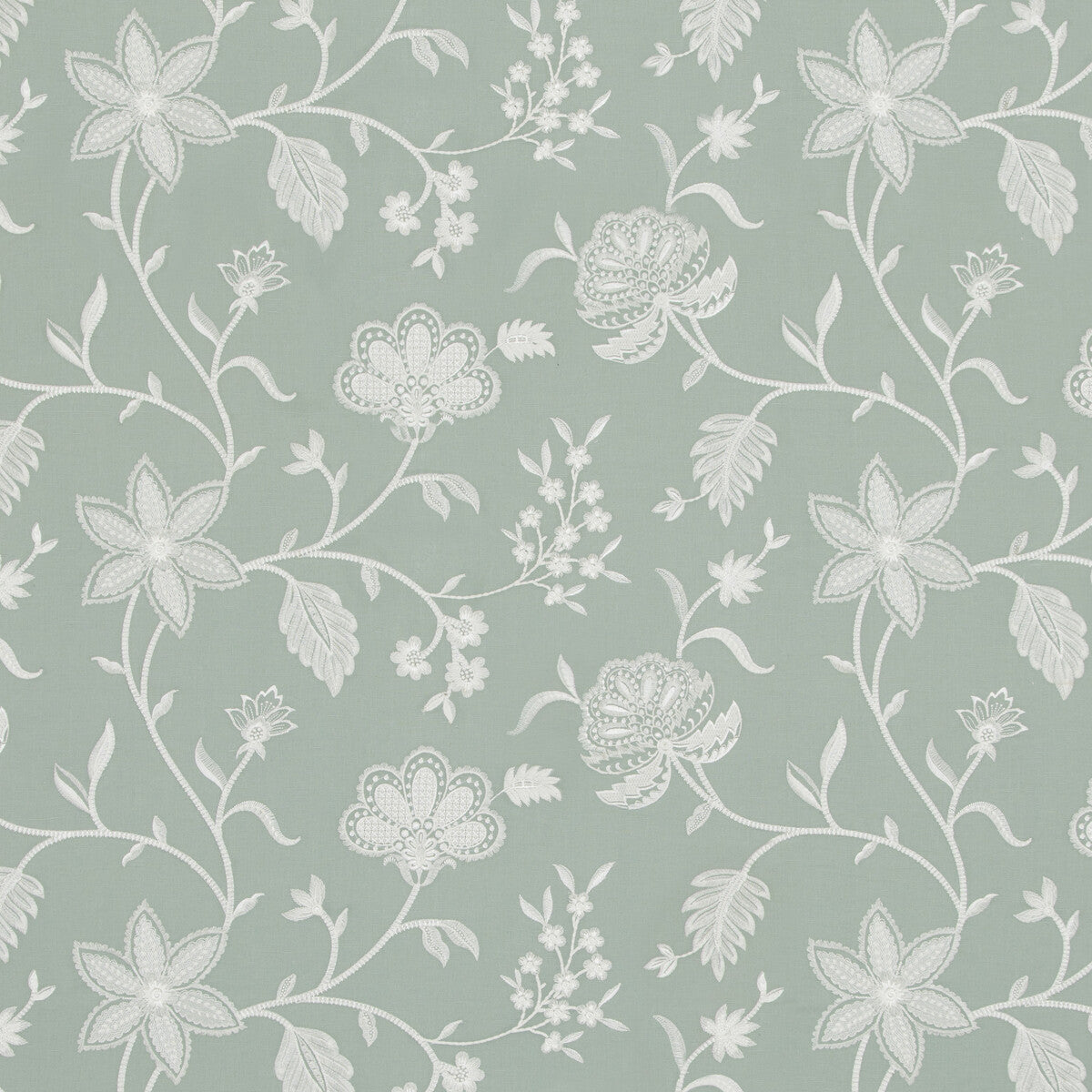 BAKER LIFESTYLE PF50504.725.0 PETHERTON AQUA Fabric - Eade's Wallpaper