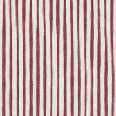 BAKER LIFESTYLE PF50505.450.0 SHERBORNE TICKING RED Fabric - Eade's Wallpaper
