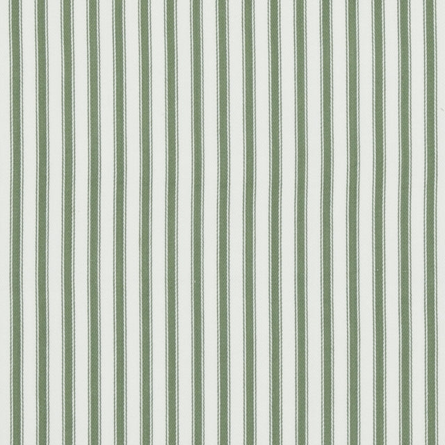 BAKER LIFESTYLE PF50505.735.0 SHERBORNE TICKING GREEN Fabric - Eade's Wallpaper