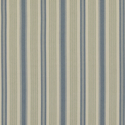 BAKER LIFESTYLE PF50507.1.0 PURBECK STRIPE BLUE/GREEN Fabric - Eade's Wallpaper