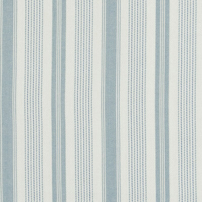 BAKER LIFESTYLE PF50507.2.0 PURBECK STRIPE AQUA Fabric - Eade's Wallpaper