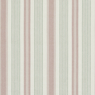 BAKER LIFESTYLE PF50507.3.0 PURBECK STRIPE PINK/GREEN Fabric - Eade's Wallpaper