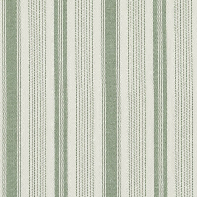 BAKER LIFESTYLE PF50507.5.0 PURBECK STRIPE GREEN Fabric - Eade's Wallpaper