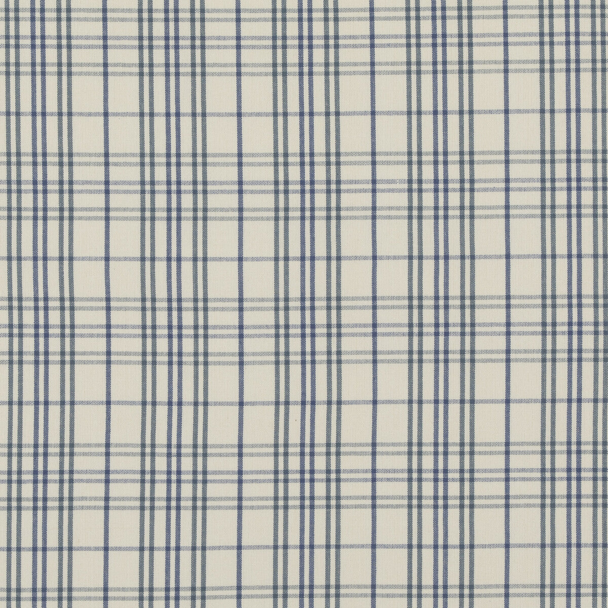 BAKER LIFESTYLE PF50508.1.0 PURBECK CHECK BLUE Fabric - Eade's Wallpaper