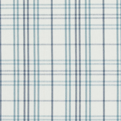 BAKER LIFESTYLE PF50508.2.0 PURBECK CHECK AQUA Fabric - Eade's Wallpaper