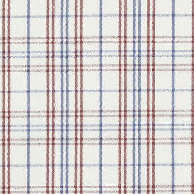 BAKER LIFESTYLE PF50508.4.0 PURBECK CHECK RED/BLUE Fabric - Eade's Wallpaper
