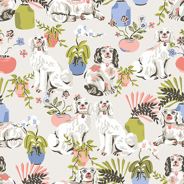 PrintFresh PFS4812 Stone Good Dog Peel and Stick Wallpaper