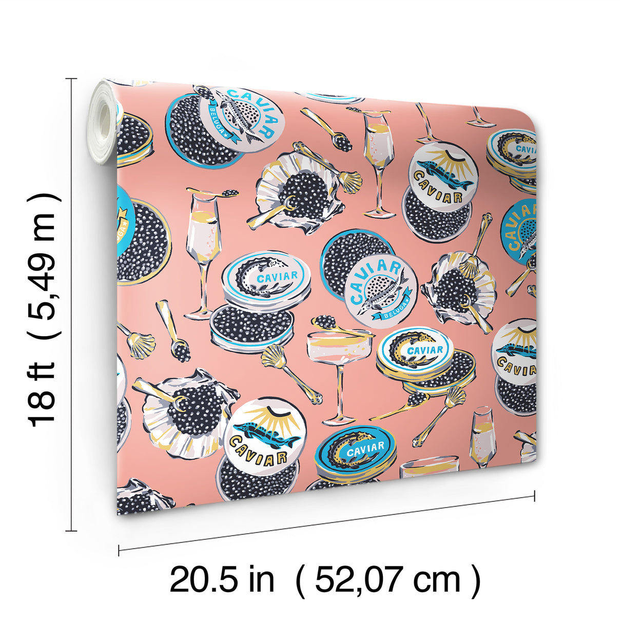 PrintFresh PFS6558 Champagne and Caviar Salmon Peel and Stic
