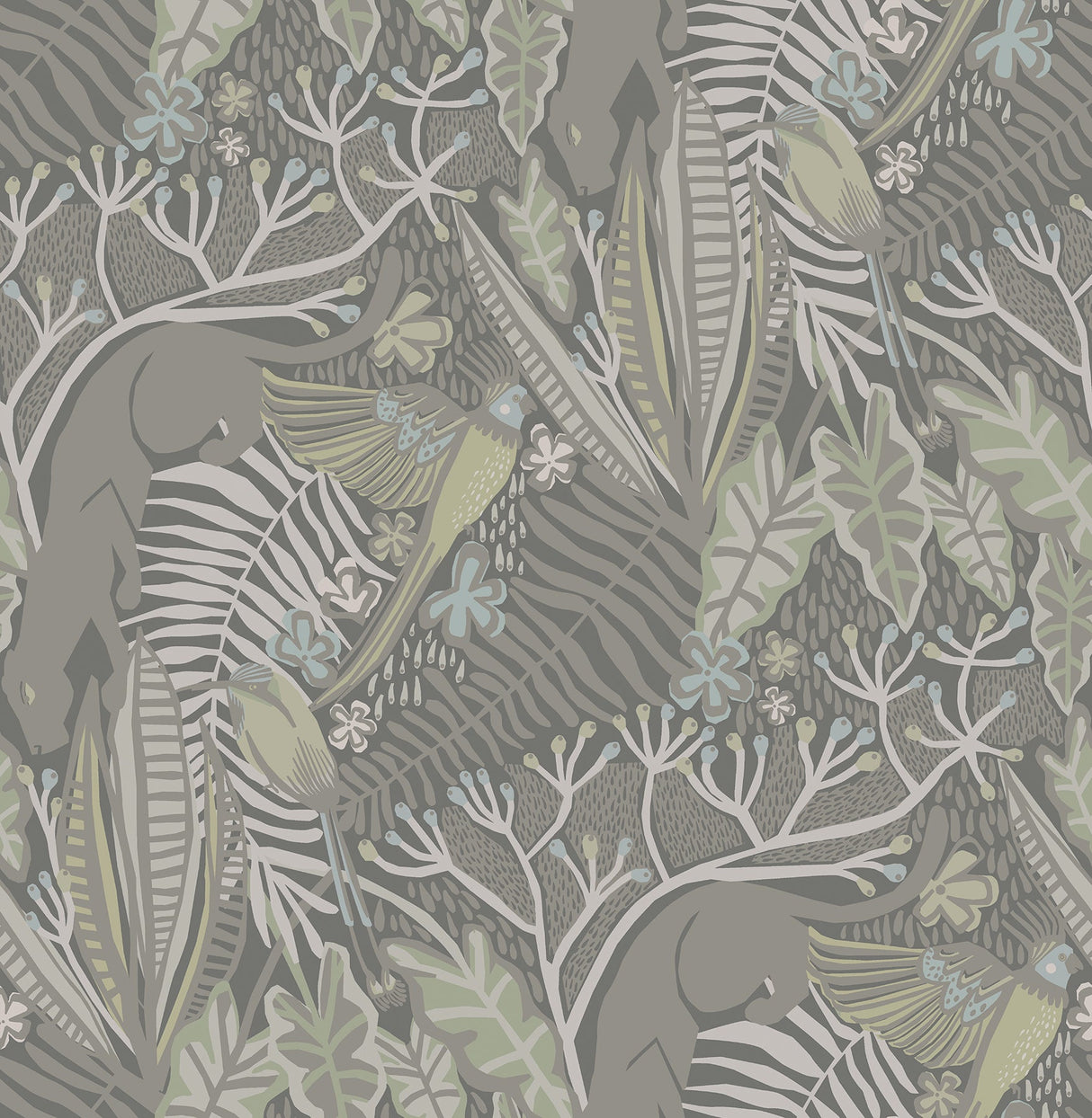 Pip & Lo PLS4214 Grey Mint Poise Peel & Stick Wallpaper