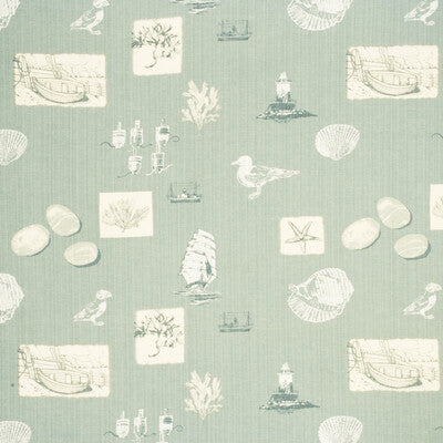 PARKERTEX PP50101.715.0 SENNEN PALE AQUA Fabric - Eade's Wallpaper